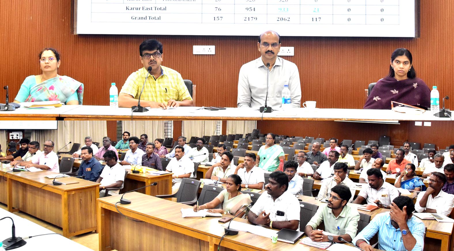 கரூர் மாவட்ட ஆட்சியர் கு. ரவிகுமார் தலைமையில்