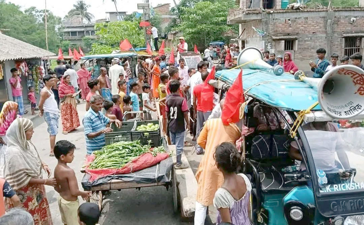 சிபிஎம் வேட்பாளருக்கு உற்சாக வரவேற்பு
