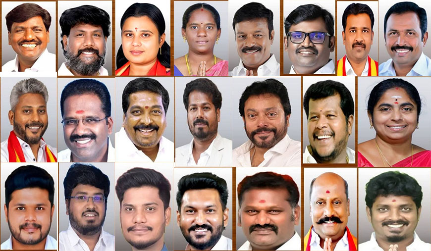 புதிதாக பதவியேற்ற 23 அமைச்சர்கள் துறைகளின் விபரம் வருமாறு