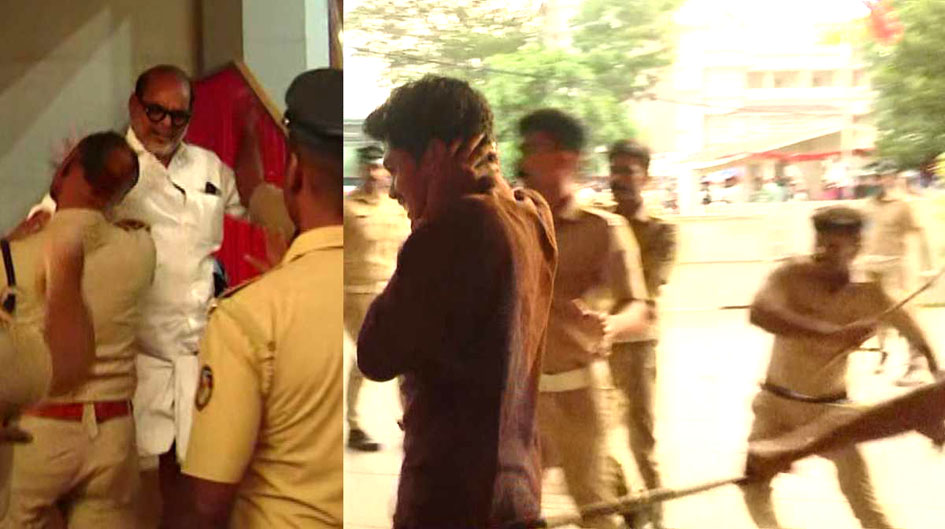 பாலக்காடில் சிபிஎம் அலுவலகம் மீது யுடிஎப் தாக்குதல் காவல்துறையினர் தாக்குதலில் 3 ஊழியர்கள் படுகாயம்