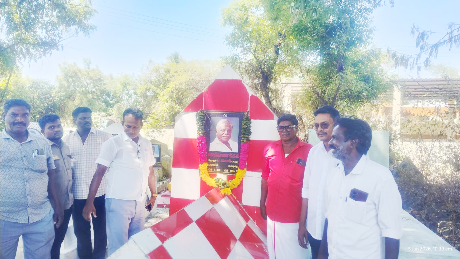 தோழர் ஜி.மணி நினைவு நாளில் பொன்னேரியில் புகழஞ்சலி