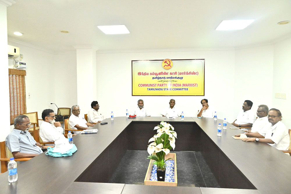 இடதுசாரி கட்சித் தலைவர்கள் சந்திப்பு கூட்டுச் செயல்பாடுகள் குறித்து ஆலோசனை