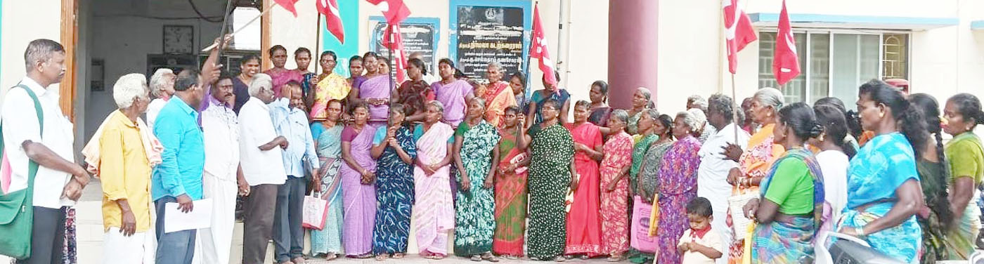 100 நாள் வேலை வழங்கக் கோரிக்கை சாத்தூர் ஒன்றிய அலுவலகம் முற்றுகை