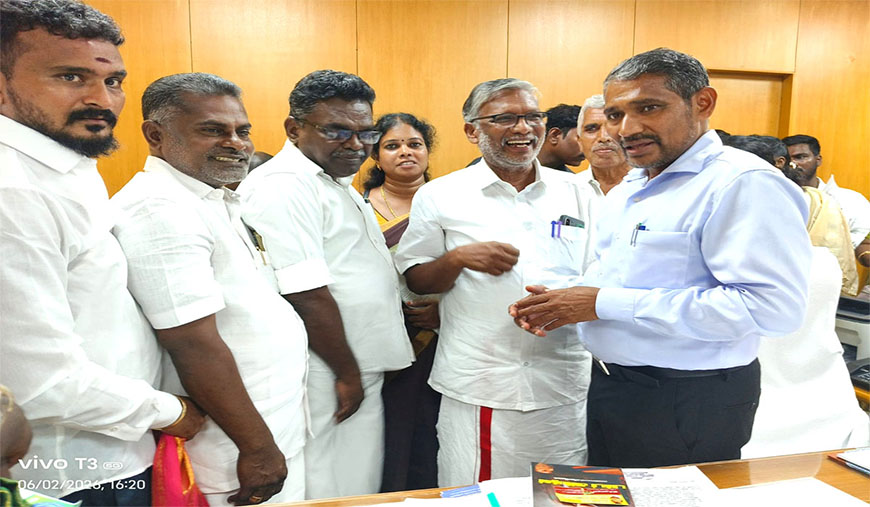அமைச்சருடன் மலைவாழ் மக்கள் சங்க தலைவர்கள் சந்திப்பு