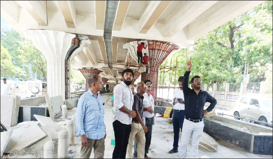 அழகுப்படுத்தும் பணிகளை மாநகராட்சி