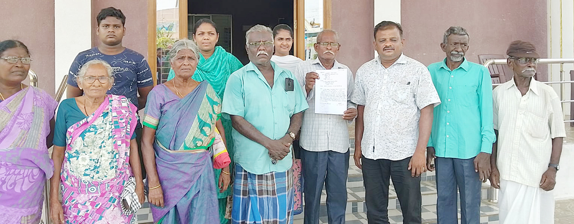 குடிநீரின்றி தவிக்கும் மக்கள்: விதொச மனு