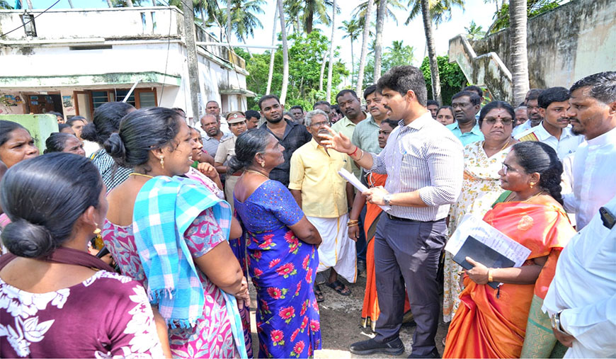 அழிக்கால் மீனவக் கிராமத்தில் கடல் நீர் உட்புகும் பிரச்சனைக்கு நிரந்தர தீர்வுகாணப்படும்