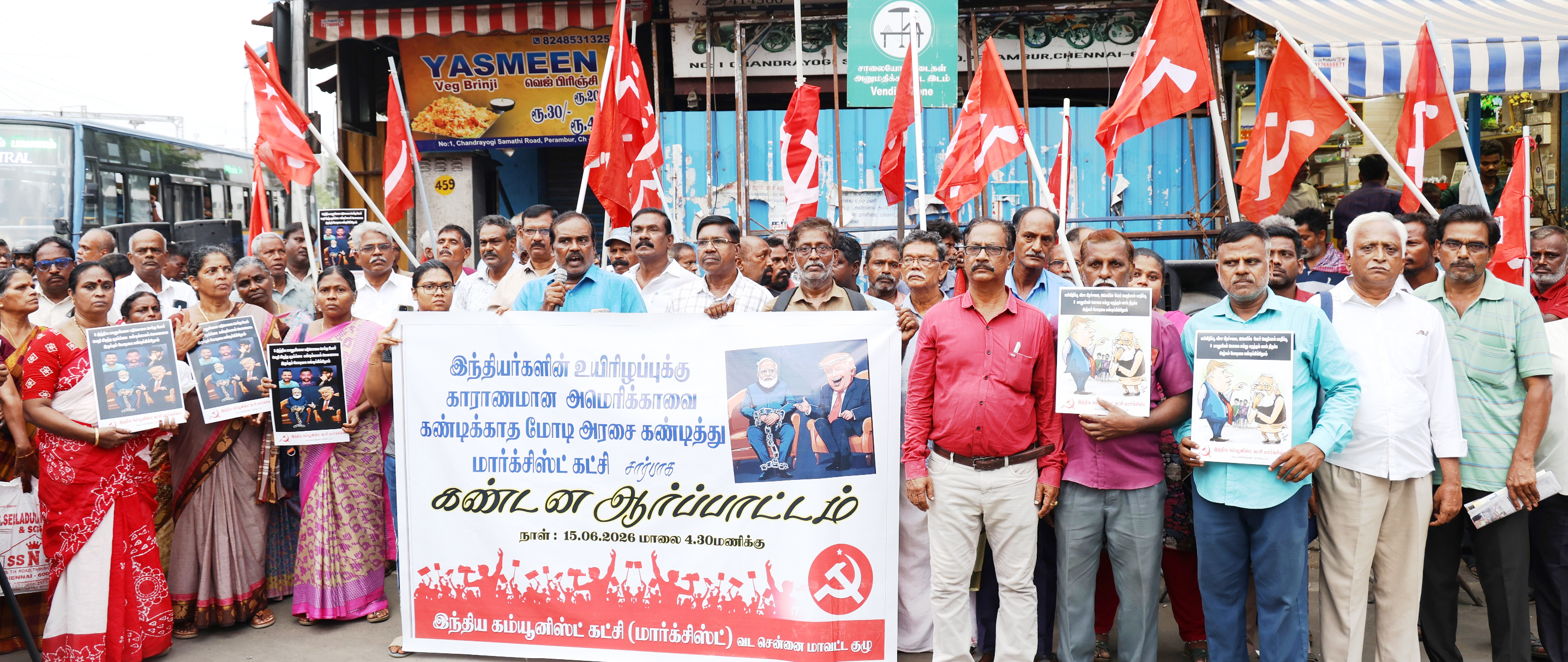 அமெரிக்காவிற்கும் மோடி அரசுக்கும் கருத்தியல் ரீதியான உடன்பாடு உள்ளது: சாமுவேல்ராஜ் சாடல்