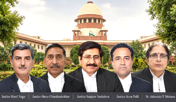 தமிழகத்தின் வி.மோகனா உட்பட 5 பேர் உச்சநீதிமன்ற நீதிபதிகளாக நியமனம்!