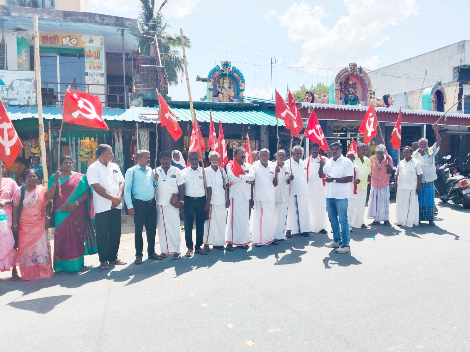 மூதாட்டிக்கு நேர்ந்த கொடுமை குற்றவாளியை கைது செய்யக் கோரி மார்க்சிஸ்ட் கட்சி ஆர்ப்பாட்டம்!