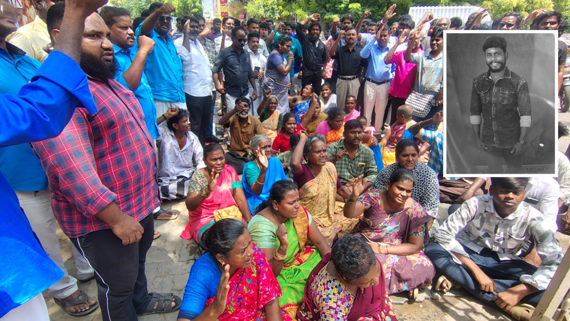 மதுரையில் பட்டியலின இளைஞர் படுகொலை: குற்றவாளியை கைது செய்யக்கோரி போராட்டம்!