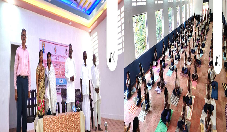 சிவகங்கை மன்னர் பள்ளியில் யோகா தினம்
