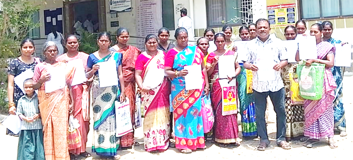 பட்டாவிற்கான இடத்தை அளந்து தர வலியுறுத்தி ஜமாபந்தியில் மனு