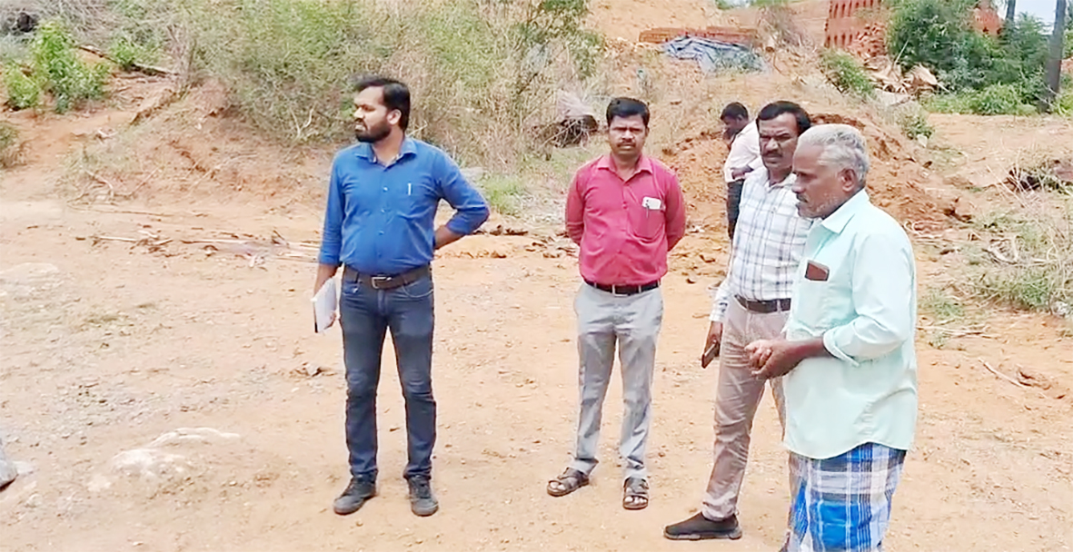 கனிமவளத்துறை அதிகாரிகள் ஆய்வு