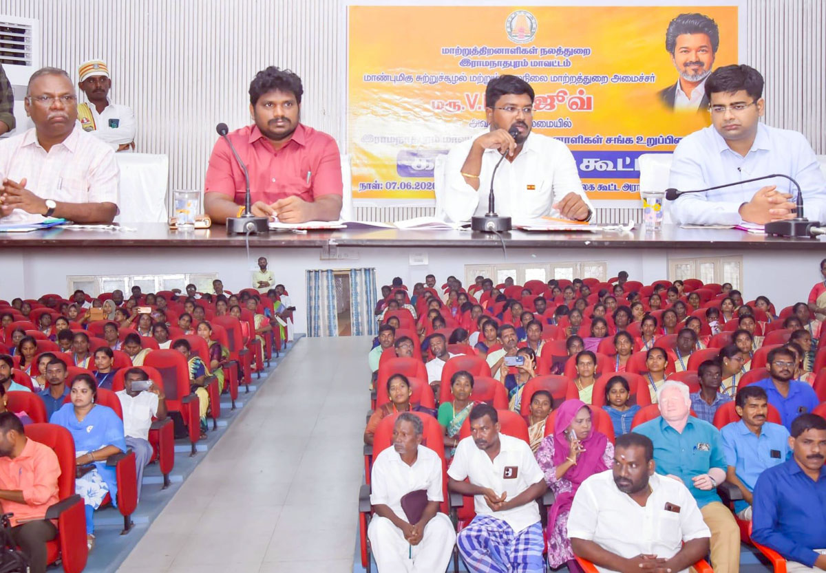 மாற்றுத்திறனாளிகள் சங்க பிரதிநிதிகளுடன் கலந்தாய்வு