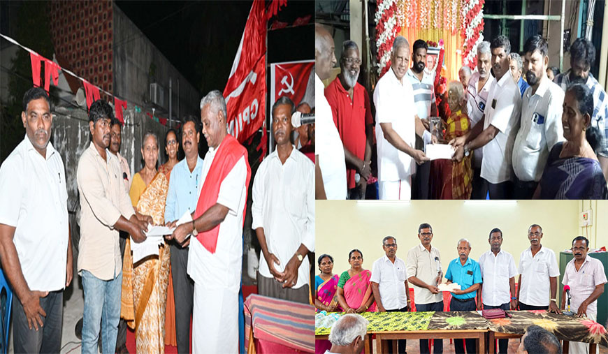 பல்லாவரம், வேளச்சேரி, நெய்வேலியில் தீக்கதிர் சந்தாக்கள் அளிப்பு