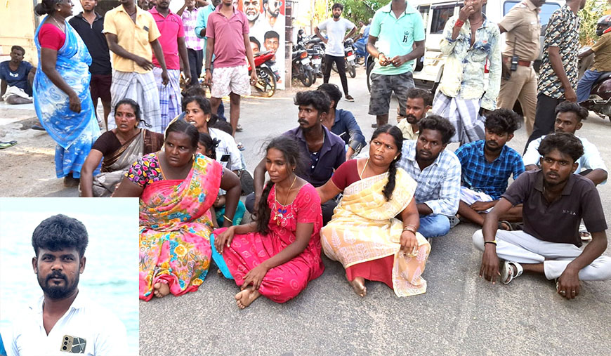 சாதிப் பெயரைச் சொல்லித் திட்டி போலீசார் தாக்கியதால் ஆட்டோ ஓட்டுநர் தற்கொலை கிராமமக்கள் போராட்டம்