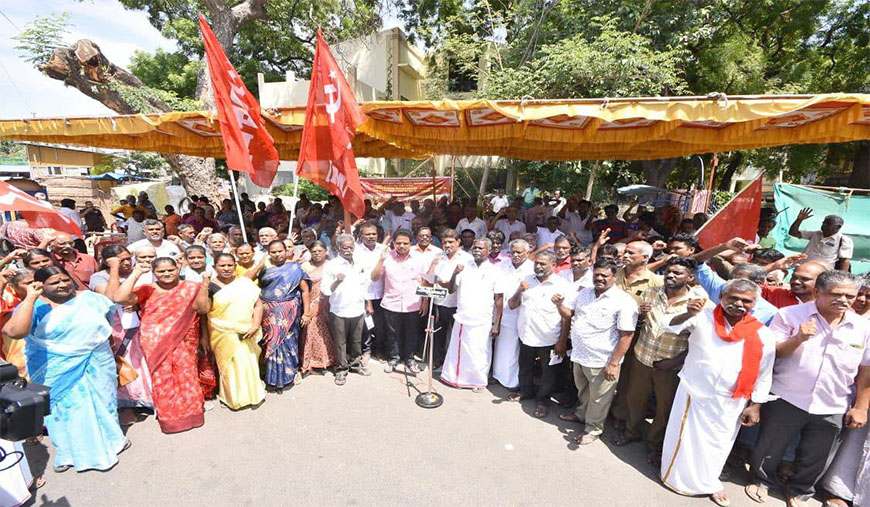 மதுரை மாநகராட்சி முறைகேடுகளை விசாரித்திடுக! அவர்லேண்ட் ஒப்பந்தத்தை ரத்து செய்க! சிபிஎம் மாபெரும் ஆர்ப்பாட்டம்!