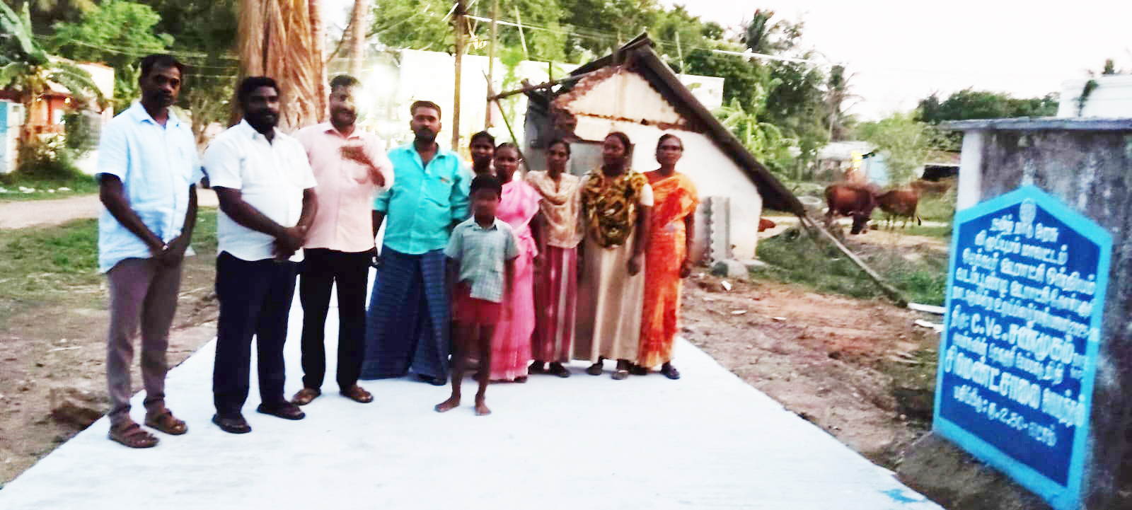 வடம்பூண்டி பழங்குடி இருளர் பகுதிக்கு சிமெண்ட் சாலை சிபிஎம் தொடர் முயற்சிக்கு வெற்றி