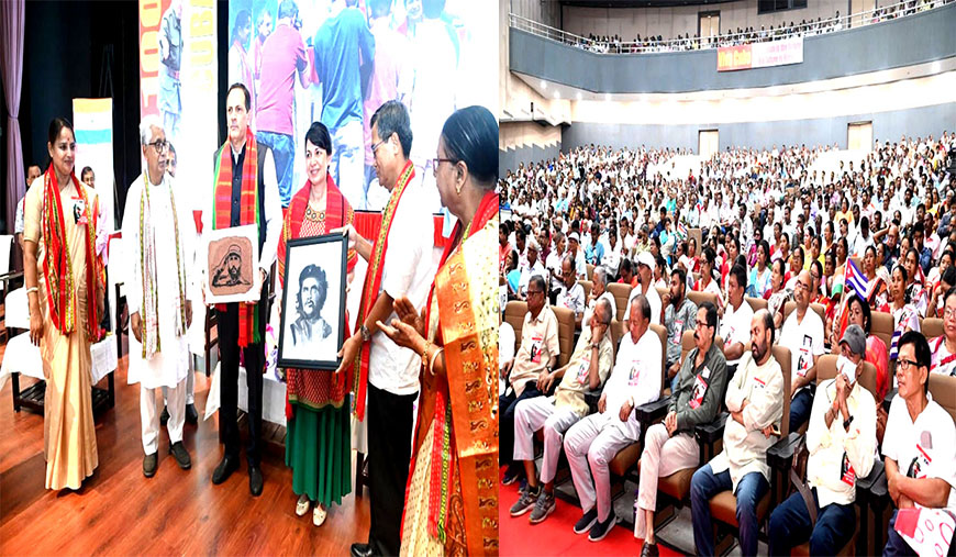 திரிபுராவில் பிடல் காஸ்ட்ரோ நூற்றாண்டு விழா கியூபா தூதர் ஜூவன், ஜிதேந்திர சவுத்ரி பங்கேற்பு