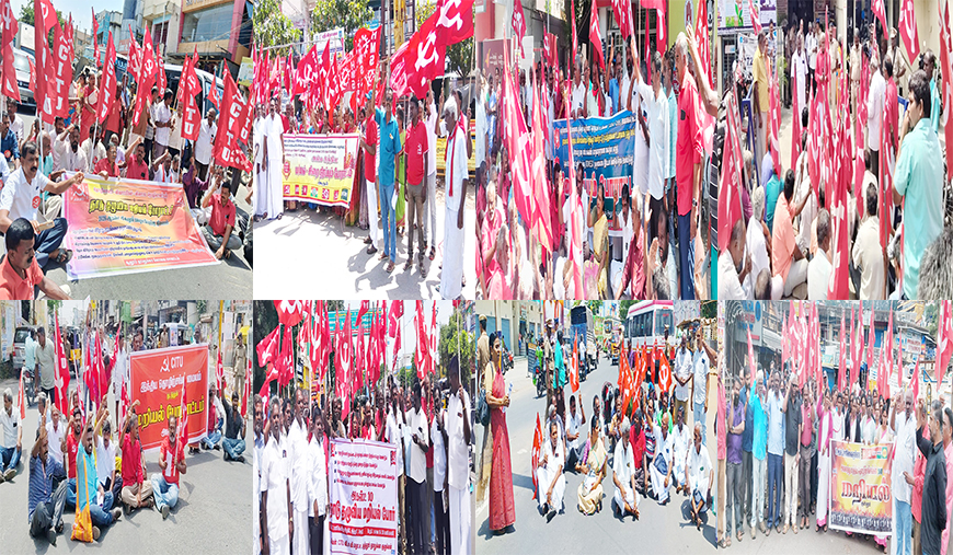 மோடி அரசிற்கெதிராய் திரண்டெழுந்த தொழிலாளி, விவசாயி வர்க்கம்…