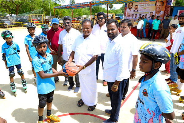 மாநில அளவிலான சப்-ஜூனியர் ரோல் பால் போட்டி