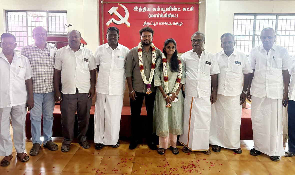 சிபிஎம் தலைமையில் மத மறுப்பு காதல் திருமணம்