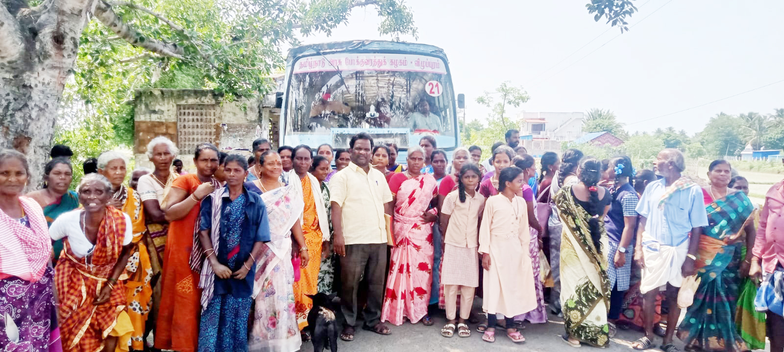 இளமங்கலத்திற்கு பேருந்து வசதி விதொச போராட்டத்தால் தீர்வு