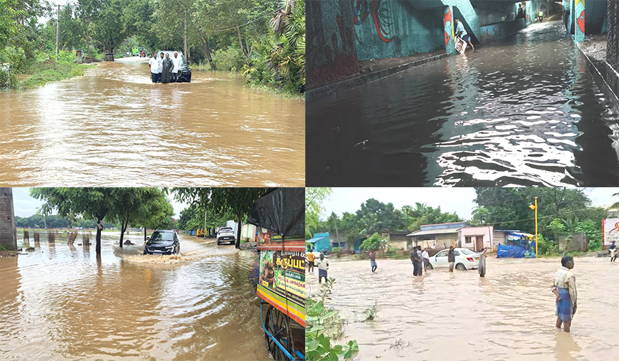 கடலூர் மாவட்டத்தில் விடிய விடிய கனமழை: சாலைகளில் போக்குவரத்து பாதிப்பு வெள்ளாற்றங்கரையோர மக்களுக்கு வெள்ள அபாய எச்சரிக்கை