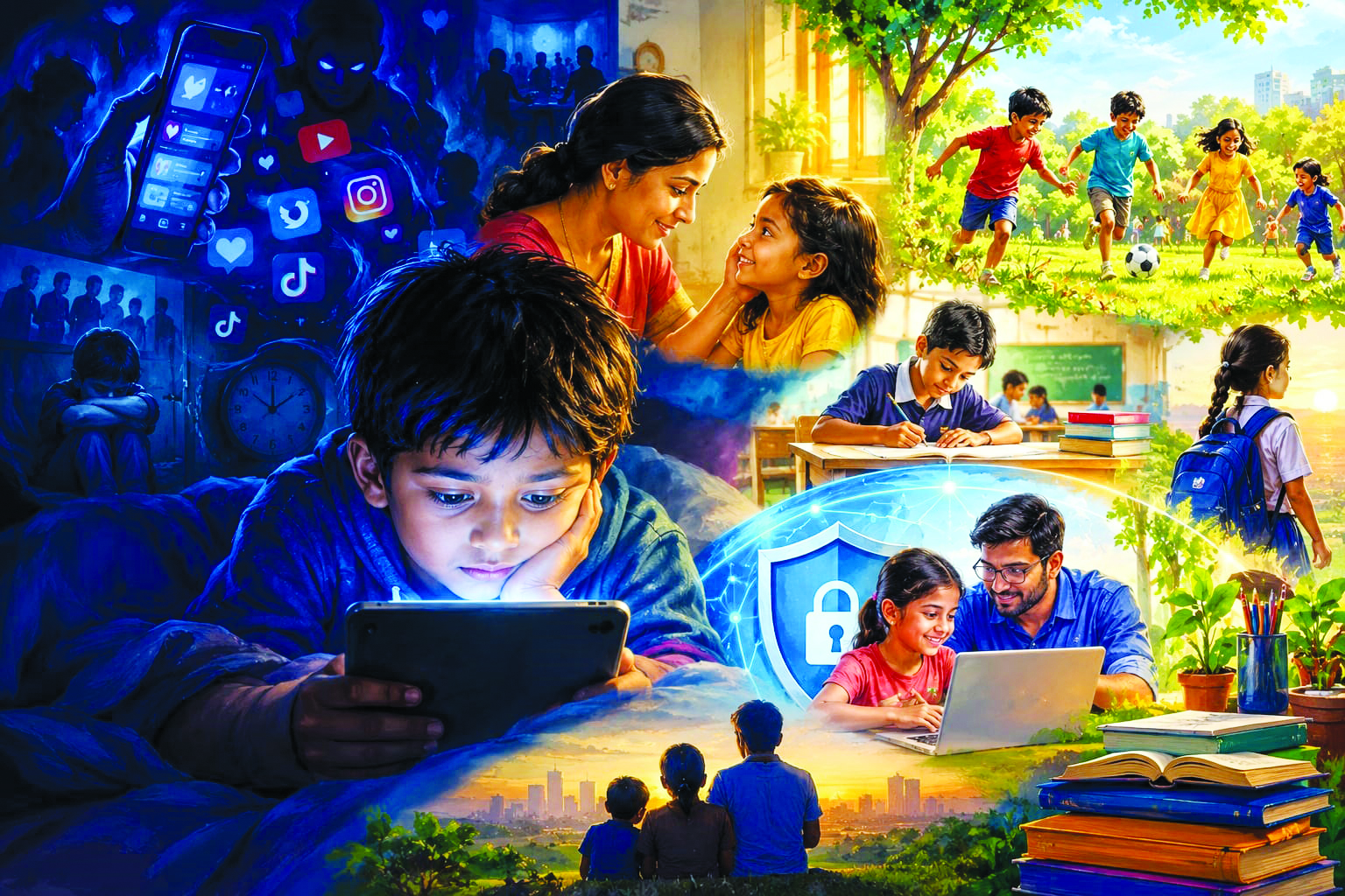 சமூக ஊடகமும் குழந்தைகளும்! தடை அல்ல, பாதுகாப்பே தேவை - ஐ.வி.நாகராஜன்